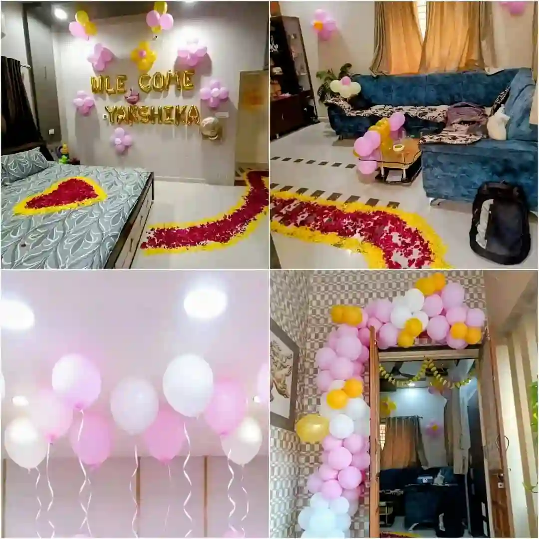 balloon decoration Welcome Flower Decoration Home